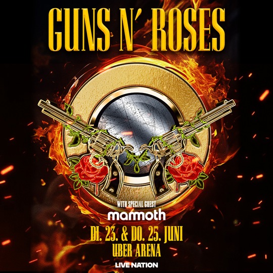 GUNS N‘ ROSES Die Rock-Ikonen kommen 2026 auf Welttournee Zwei neue Singles im Dezember 2025 Zwei Konzerte im Juni 2026 in Berlin